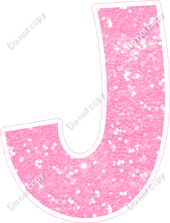 KG 12" Individuals - Baby Pink Sparkle J