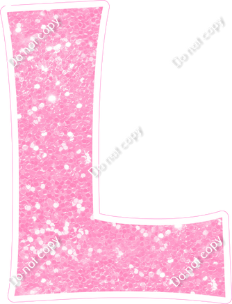 KG 12" Individuals - Baby Pink Sparkle L