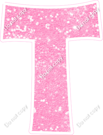 KG 12" Individuals - Baby Pink Sparkle T