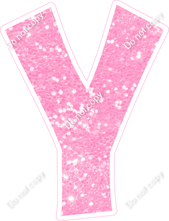 KG 12" Individuals - Baby Pink Sparkle Y