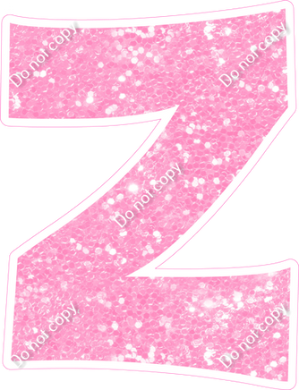 KG 12" Individuals - Baby Pink Sparkle Z