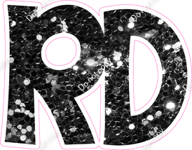 KG 12" Individuals - Black Sparkle RD