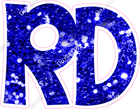 KG 12" Individuals - Blue Sparkle RD