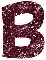 KG 12" Individuals - Burgundy Sparkle B