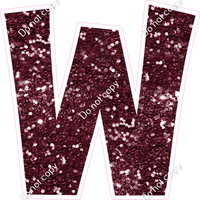 KG 12" Individuals - Burgundy Sparkle W