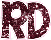 KG 12" Individuals - Burgundy Sparkle RD