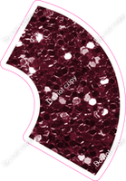 KG 12" Individuals - Burgundy Sparkle Apostrophe