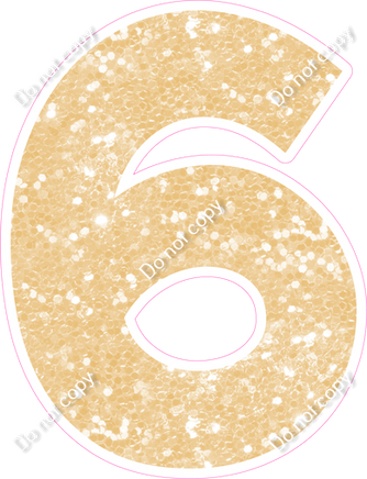 KG 12" Individuals - Champagne Sparkle 6