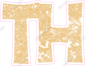 KG 12" Individuals - Champagne Sparkle TH