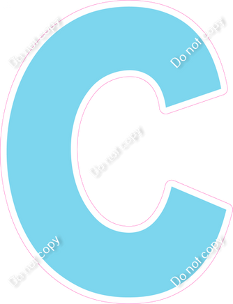 KG 12" Individuals - Flat Baby Blue C