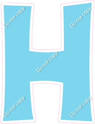 KG 12" Individuals - Flat Baby Blue H