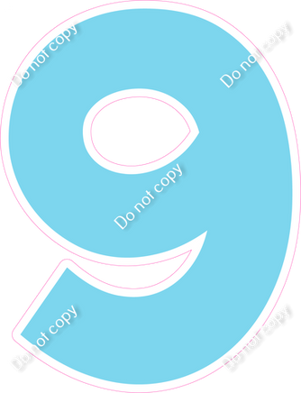 KG 12" Individuals - Flat Baby Blue 9