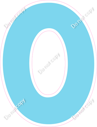 KG 12" Individuals - Flat Baby Blue