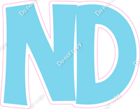 KG 12" Individuals - Flat Baby Blue ND