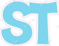 KG 12" Individuals - Flat Baby Blue ST