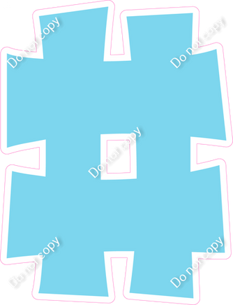 KG 12" Individuals - Flat Baby Blue #