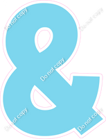 KG 12" Individuals - Flat Baby Blue &