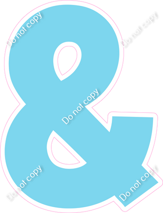 KG 12" Individuals - Flat Baby Blue &