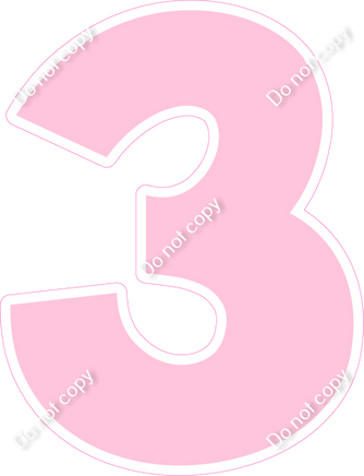 KG 12" Individuals - Flat Baby Pink 3