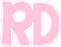 KG 12" Individuals - Flat Baby Pink RD