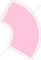 KG 12" Individuals - Flat Baby Pink Apostrophe