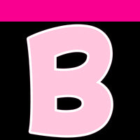 Flat - 12" KG 83 pc Alphabet Sets FLAT Baby Pink