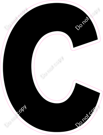 KG 12" Individuals - Flat Black C