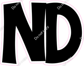 KG 12" Individuals - Flat Black ND