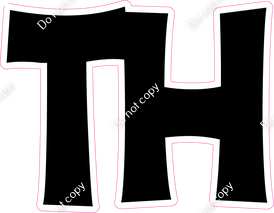 KG 12" Individuals - Flat Black TH