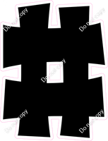 KG 12" Individuals - Flat Black #