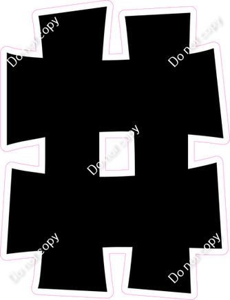 KG 12" Individuals - Flat Black #