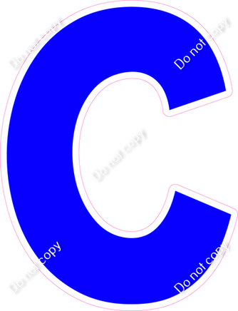 KG 12" Individuals - Flat Blue C