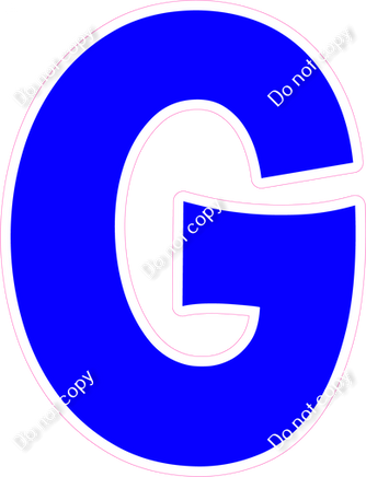 KG 12" Individuals - Flat Blue G