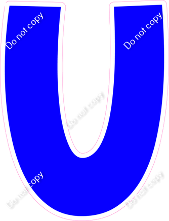 KG 12" Individuals - Flat Blue U