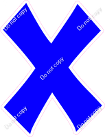 KG 12" Individuals - Flat Blue X