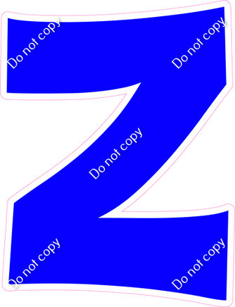 KG 12" Individuals - Flat Blue Z