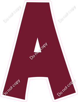 KG 12" Individuals - Flat Burgundy A