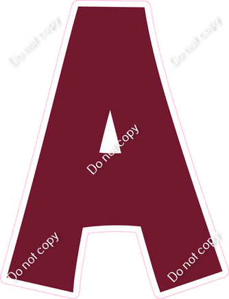 KG 12" Individuals - Flat Burgundy A