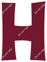 KG 12" Individuals - Flat Burgundy H