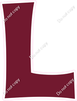 KG 12" Individuals - Flat Burgundy L