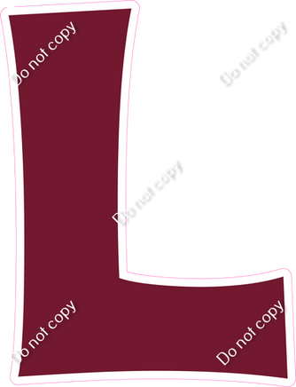 KG 12" Individuals - Flat Burgundy L