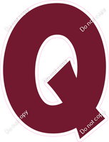 KG 12" Individuals - Flat Burgundy Q