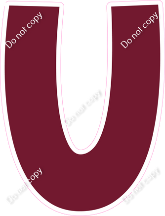 KG 12" Individuals - Flat Burgundy U