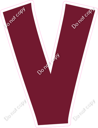 KG 12" Individuals - Flat Burgundy V