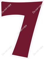 KG 12" Individuals - Flat Burgundy 7