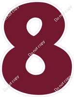 KG 12" Individuals - Flat Burgundy 8