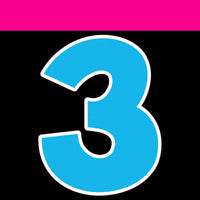 Flat - 12" KG 43 pc Number Sets FLAT Caribbean