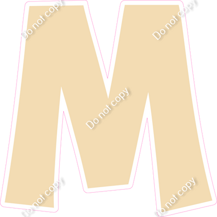 KG 12" Individuals - Flat Champagne M