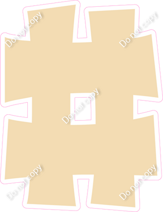 KG 12" Individuals - Flat Champagne #