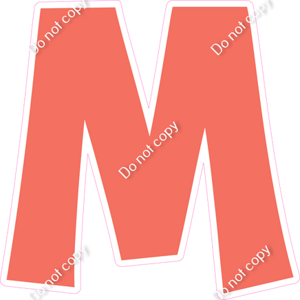 KG 12" Individuals - Flat Coral M